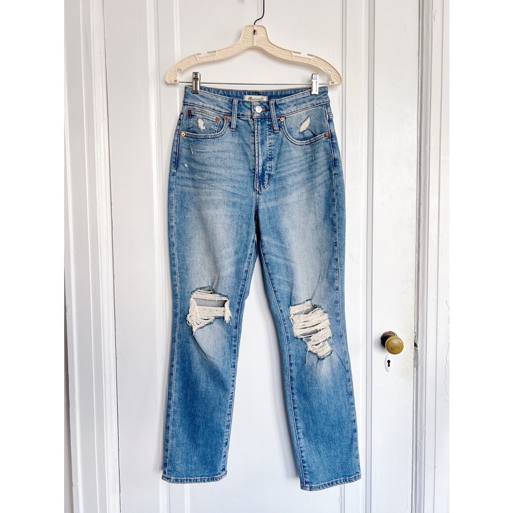 Madewell • The Curvy Perfect Vintage Jean in Denman Wash: Ripped Edition - Picture 2 of 12